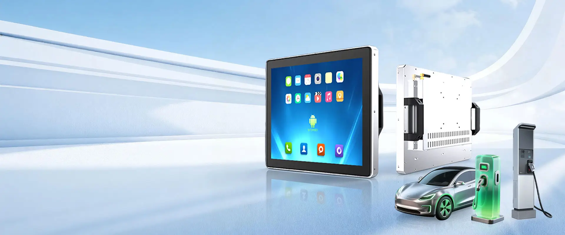 Fábrica de monitores touchscreen de estrutura aberta na China